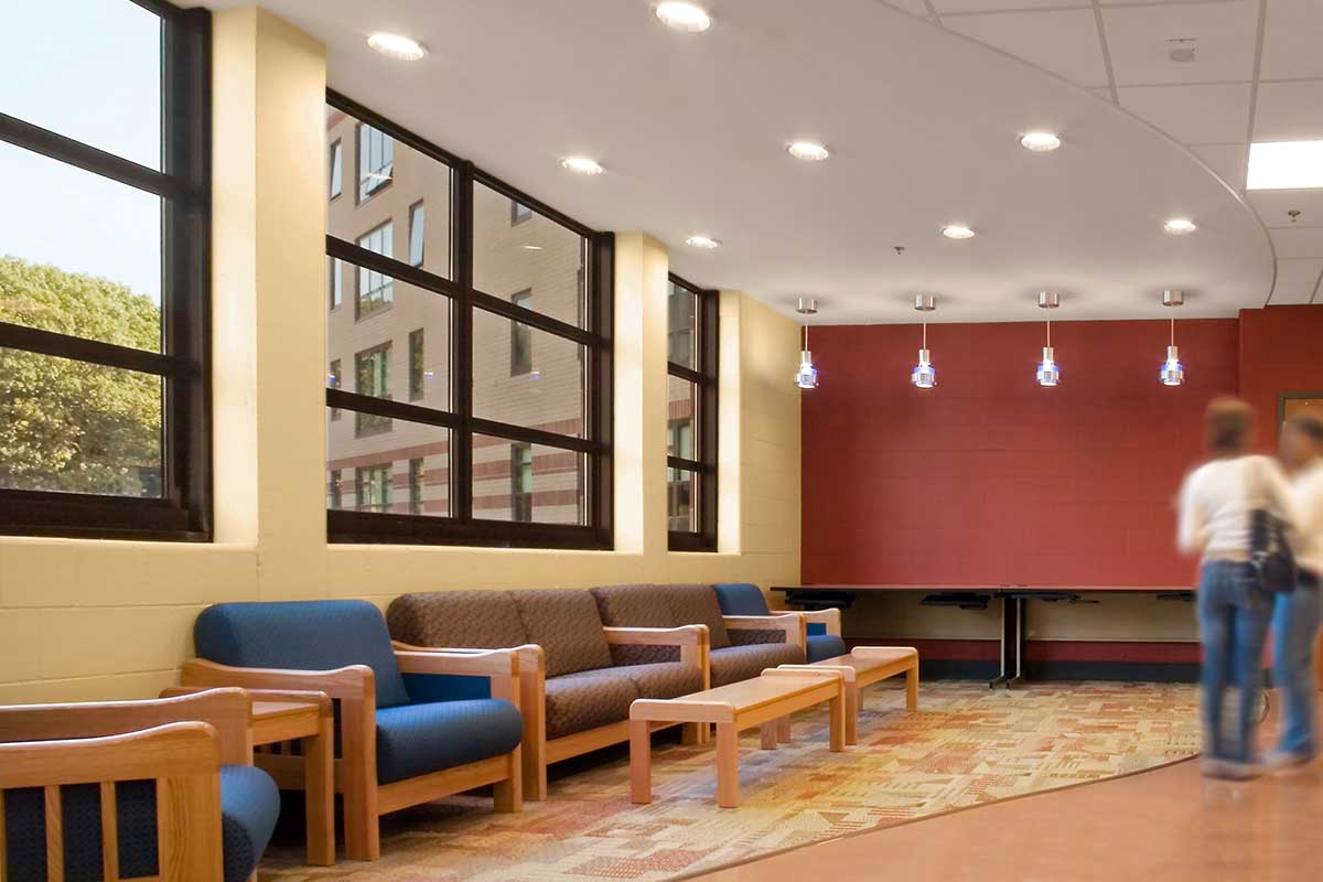 Photo of interior of Rhode Island College Residence Hall