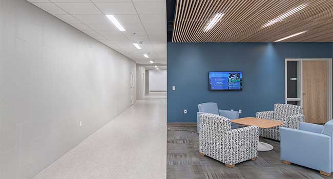 Image of interior of Salve Regina O'Hare Academic Center